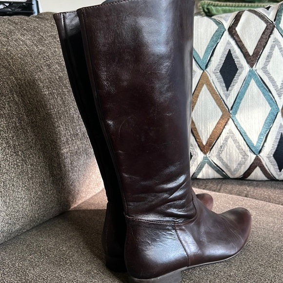 Bee Brown Leather boots Size 6 Made In Italy - Picture 3 of 15